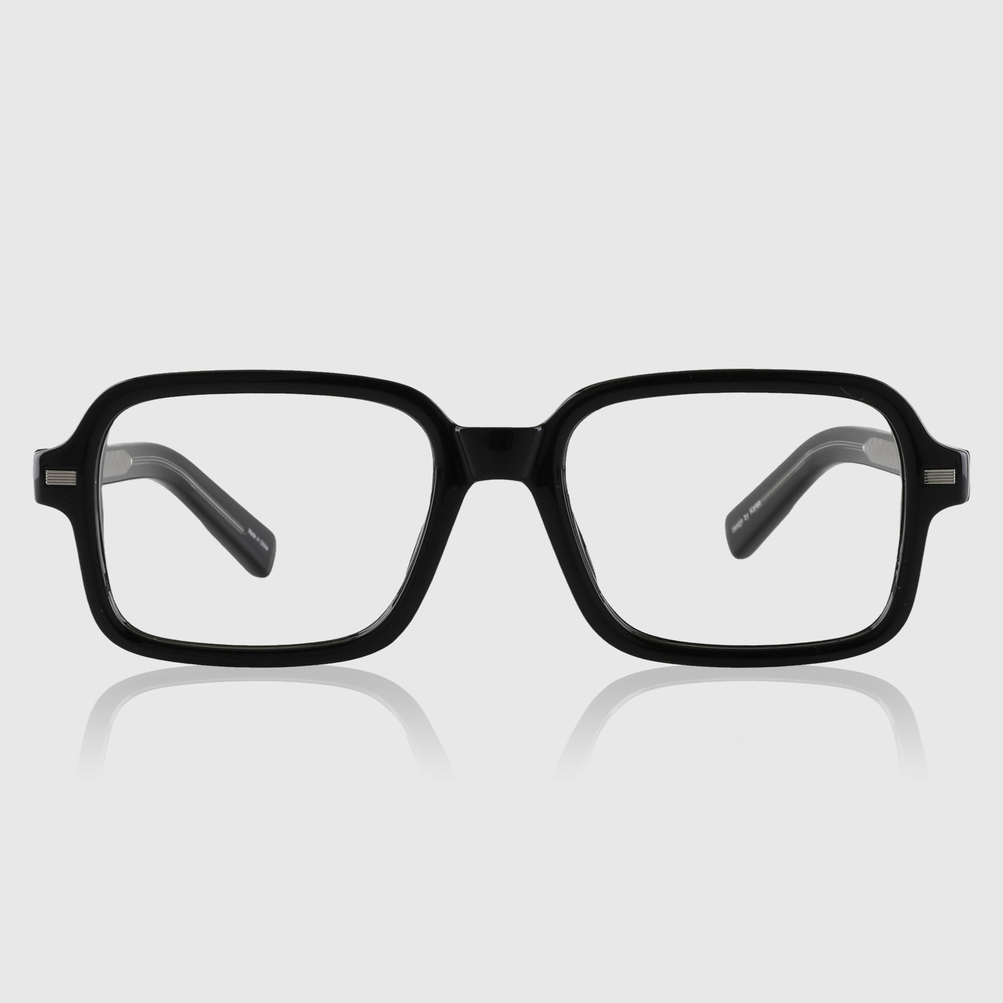 블루라이트차단 빈티지 가벼운 사각 뿔테 안경 제품 이미지