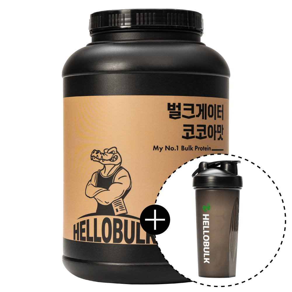 헬로벌크 게이너 단백질 프로틴 쉐이크 식사대용 살찌는보충제 벌크업 코코아, 2kg, 1개 이미지