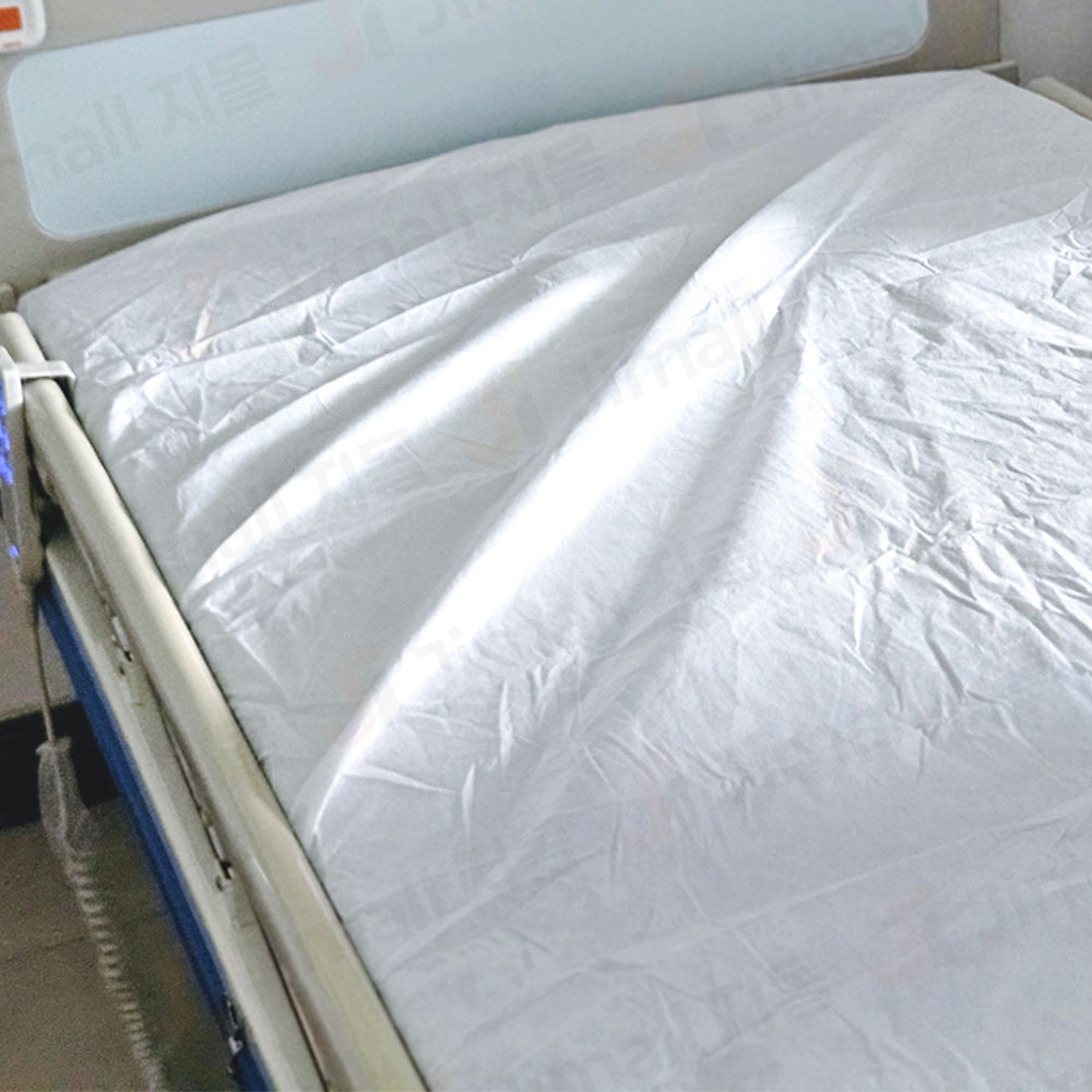 병원 침대 방수커버 50매 일회용 커버 침대시트 위생 방수 미용 싱글 밴딩 마사지시트 - 상품 이미지