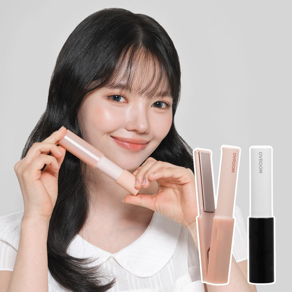 오브룸 티니 미니 고데기 2세대 휴대용 앞머리 볼륨 매직기 유선 C타입 여행용