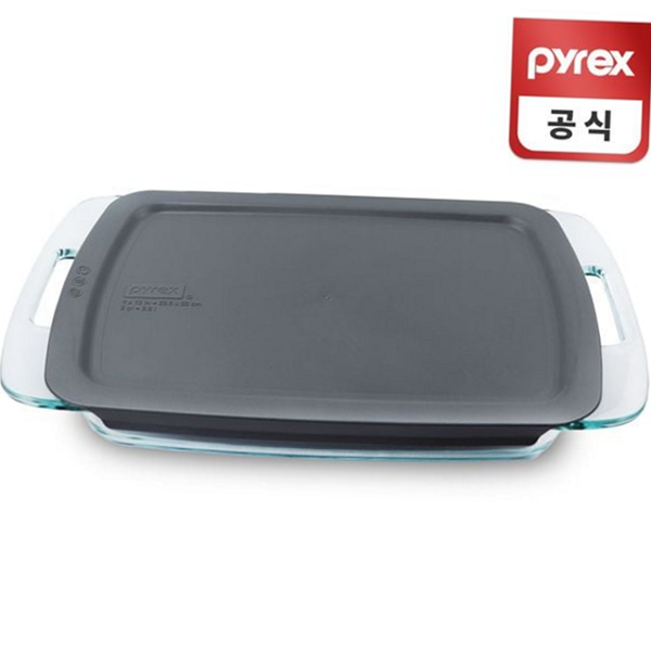 다용도 유리 베이킹 용기 오븐용 오븐 유리 용기 직사각 대용량 - 메인 이미지