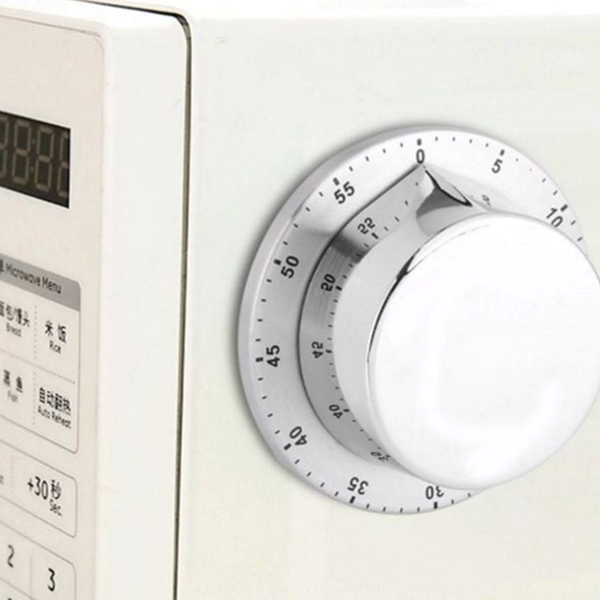 스테인레스 주방 타이머 수동 기계식 타이머 요리용 다이얼 자석 스틸