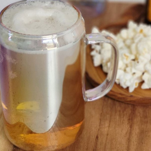 홈카페 유리 맥주 컵 데 내열 유리 컵 손잡이 물컵 - 메인 이미지