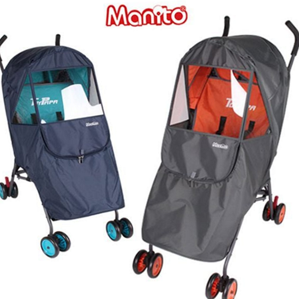 고밀도 유모차 방풍 커버 시력 유모차 사계절 커버 휴대용 방한