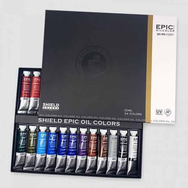 회화용 전문가용 물감 미술용 물감 20ml 24색 세트 - 상품 이미지