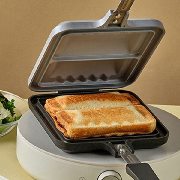 캠핑용 양면 프라이팬 토스트 가스 불 샌드위치 2구 인덕션