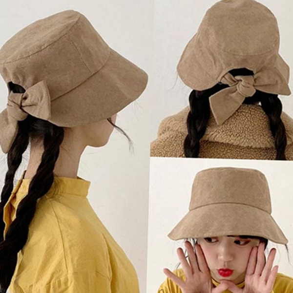 데 여자 버킷 햇 캐주얼 여성 벙거지 모자 여름 나들이 - 상품 이미지