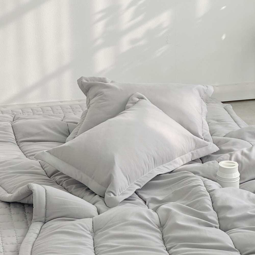 아르떼베딩 바닥에까는 미끄럼방지 누빔 요매트(요커버+솜매트) 프렌치 베이지 싱글 5cm