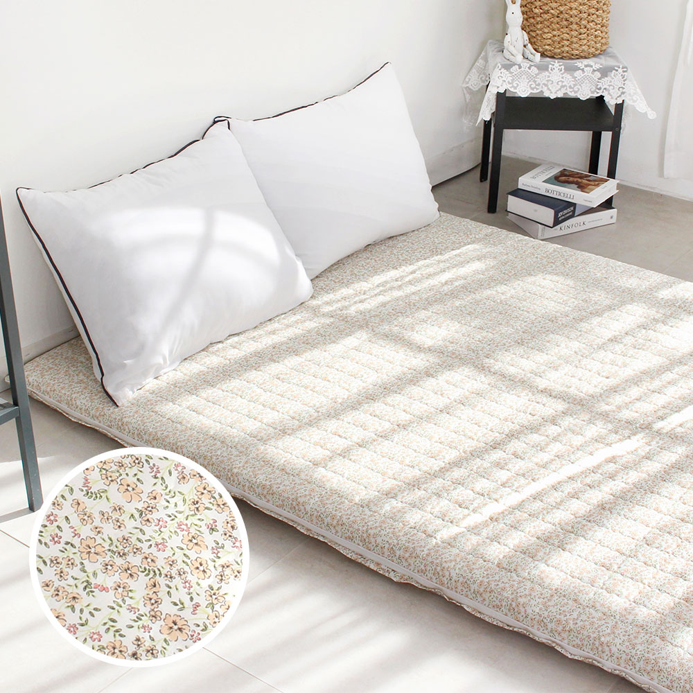 아르떼베딩 바닥에까는 순면 누빔 요커버 (요솜없음) 메리골드 5/8cm 공용