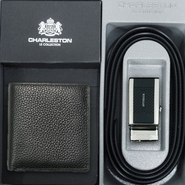 남자 남성 정장 벨트 소가죽 남성 가죽 벨트 자동 블랙 - 상품 이미지