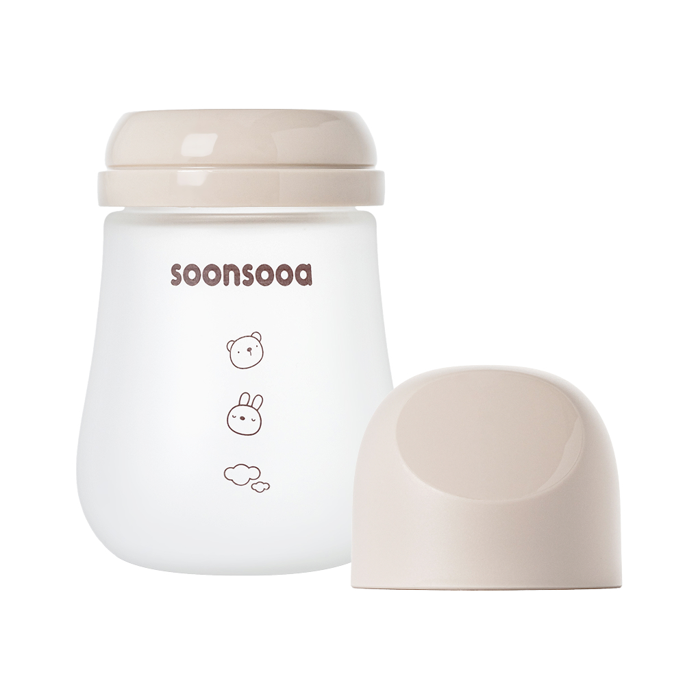 순수아 실리콘 코팅 유리젖병 젖꼭지-160 / 240ml - 상세 이미지 2