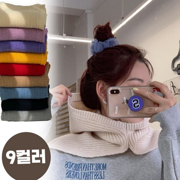 데 트임 바라클라바 워머 니트 바라클라바 목전체 캐주얼 겨울 후드 - 상품 이미지
