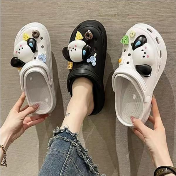 캐릭터 5.5cm 파츠 여름슬리퍼 여성 실내화 슬리퍼 쿠션 키높이 - 상품 이미지