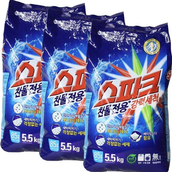 드럼 찬물 전용 세제 분말형 가루형 세탁 세제 무형광 대용량 - 상품 이미지
