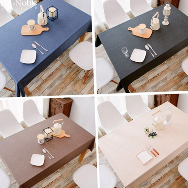 북유럽 린넨 식탁보 패브릭 방수 식탁보 4인용 깔끔한 인테리어