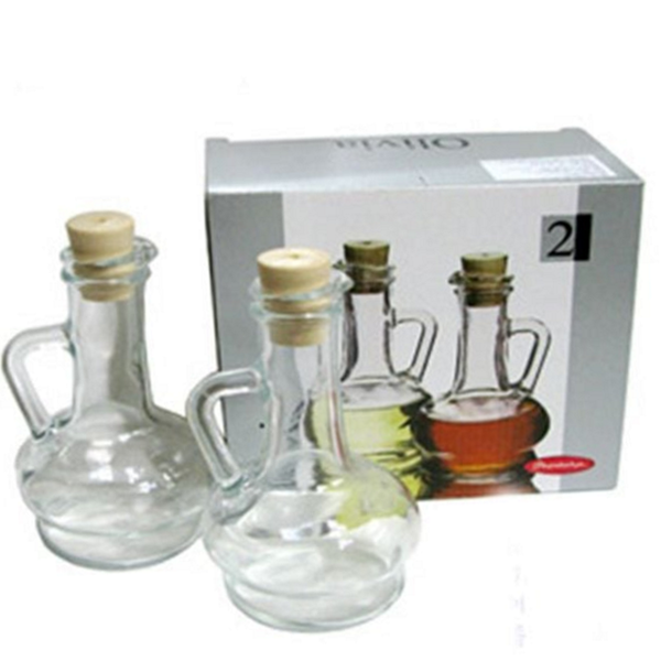 260ml 유리 오일 병 2p 유리 소스 병 드레싱 양념통 - 메인 이미지