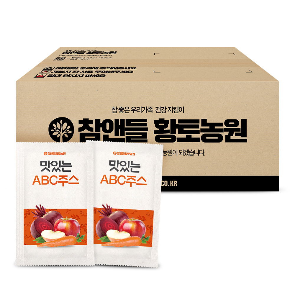 [정기구독 20%할인] 참앤들황토농원 맛있는 ABC주스 100포, 1개 - 상품 이미지