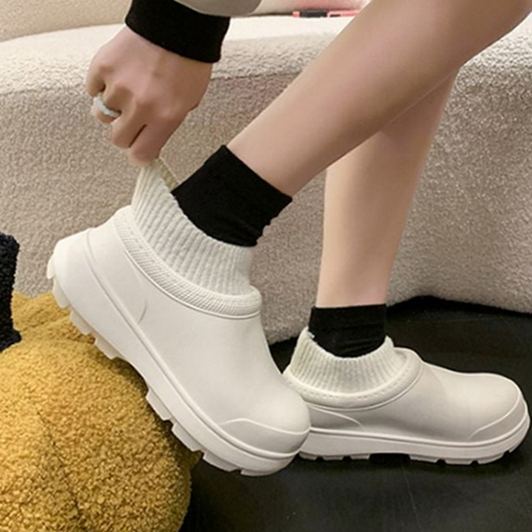 경량 여성 겨울 부츠 워터프루프 여성 털 부츠 앵클 방한화 - 상품 이미지