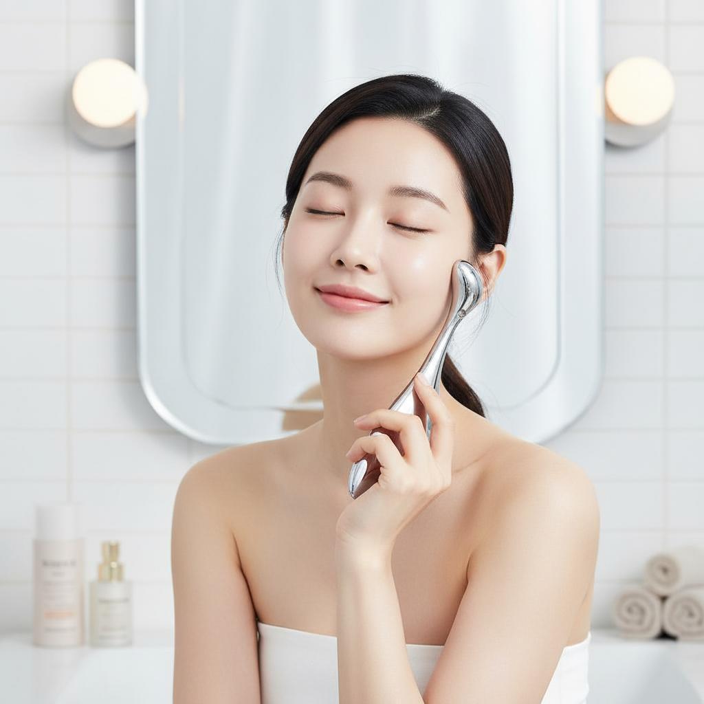 얼굴 팔자주름 리프팅 눈밑 림프순환 괄사 마사지기구 화장품 스틱 - 상품 이미지