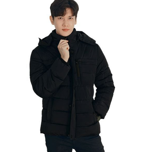 후드 남성 패딩 점퍼 경량 남성 롱 패딩 점퍼 겨울 - 상품 이미지