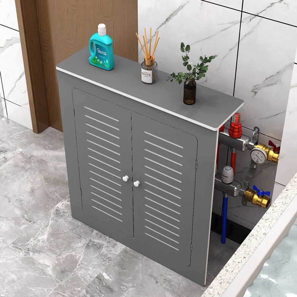 분배기 가리개 보일러 배관 커버 수납형 마감 가림막 90x80x25cm - 상품 이미지