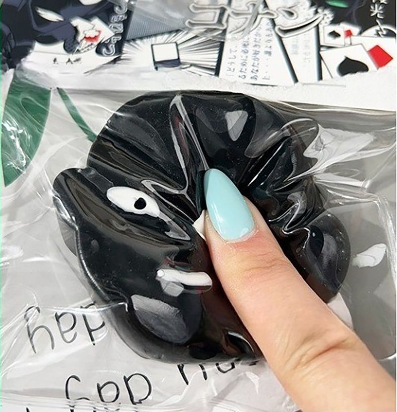 검은 조직 범인 범죄자 빌런 야광 형광 말랑이 검드롭 실링니도 타바 스퀴시 스트레스 볼 슬라임 쓸데없는 특이한 친구 선물 - 상세 이미지 3