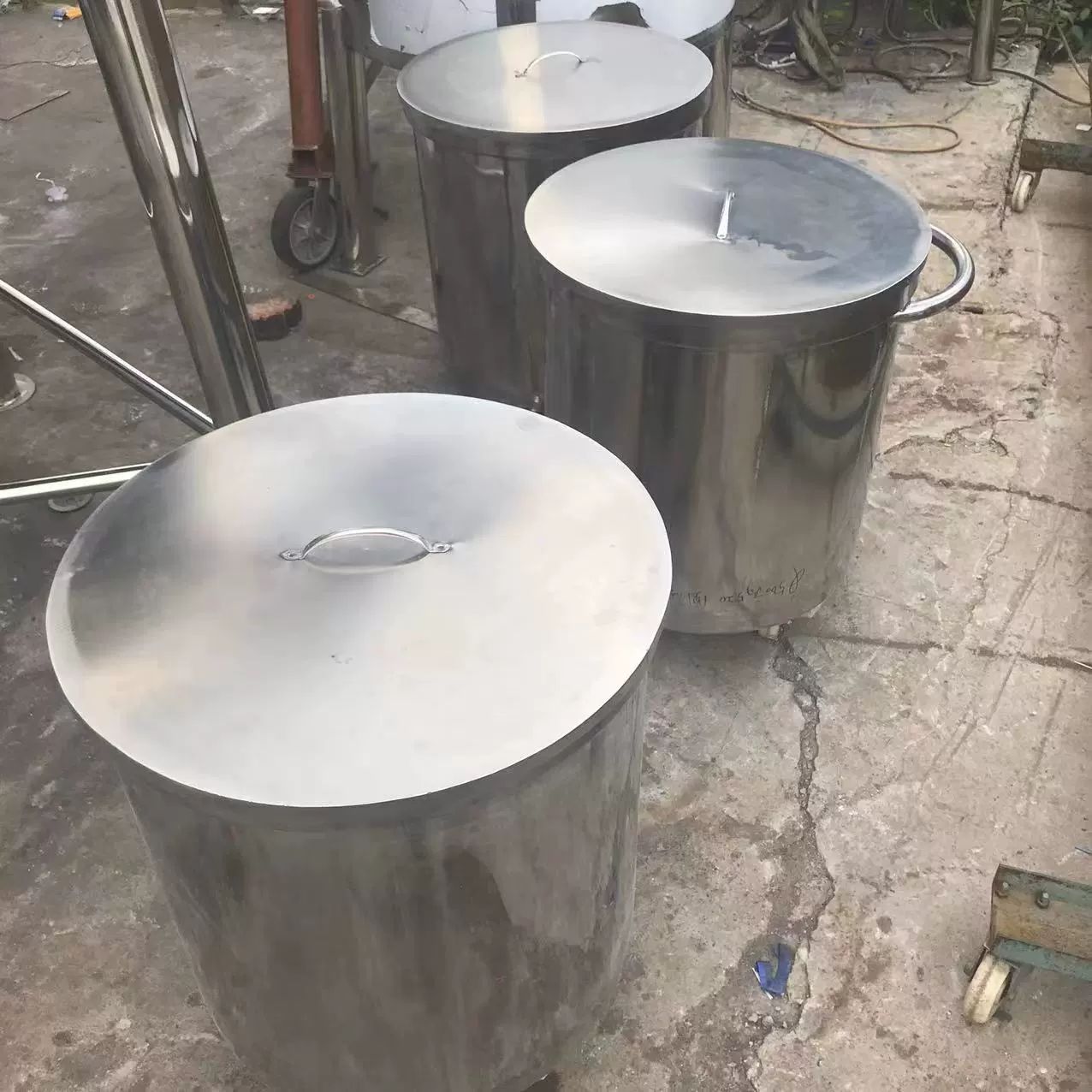 스테인레스 스틸 이동식 식품 화학 믹싱 탱크 밸브 포함 50L 304 - 상세 이미지 4