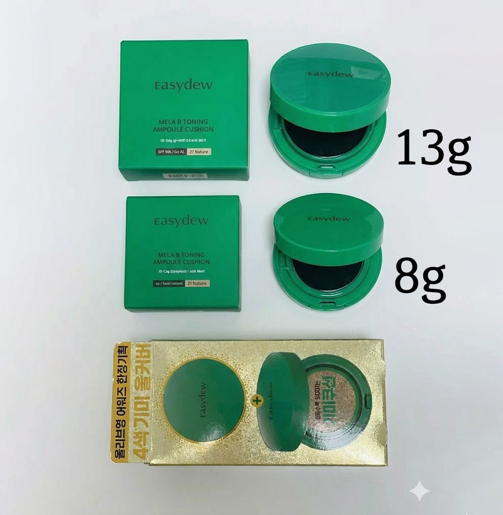 이지듀 기미쿠션 기미 앰플 팩트 21호 본품13g + 미니본품8g 멜라 비 토닝 - 상세 이미지 2