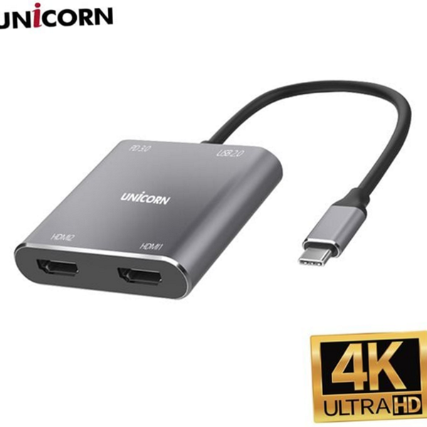 듀얼 usbc 타입 hdmi 모니터 타입 hdmi 컨버터 노트북 연결 - 상품 이미지