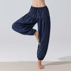 하렘팬츠 와이드 요가 바지 요기니 팬츠 요가복 하의 운동러 솔직 후기 | 실사용 리뷰 - 상품 이미지 1