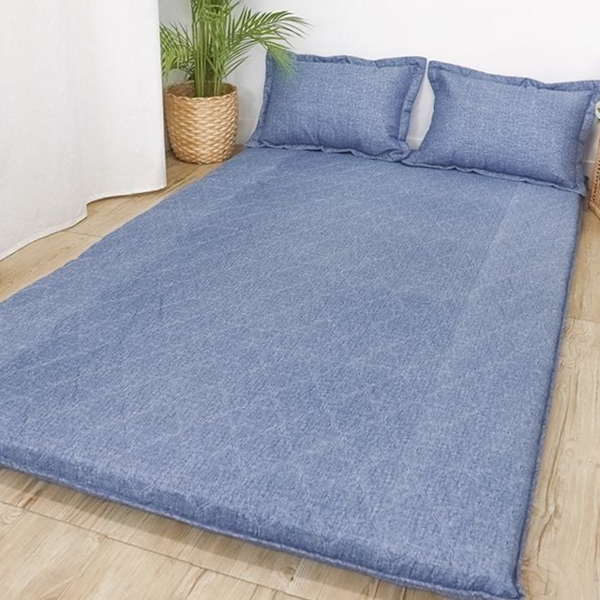 싱글 누빔 요 매트 세미 요 매트 세트 휴대용 사계절