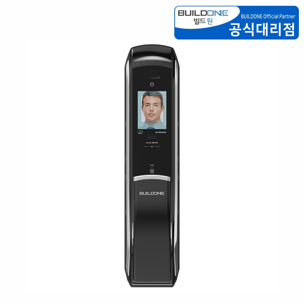얼굴 안면인식 푸시풀 디지털 도어락 BO-DP8100VSK 화재감지 아파트 현관문 자가설치 빌드원 - 상품 이미지