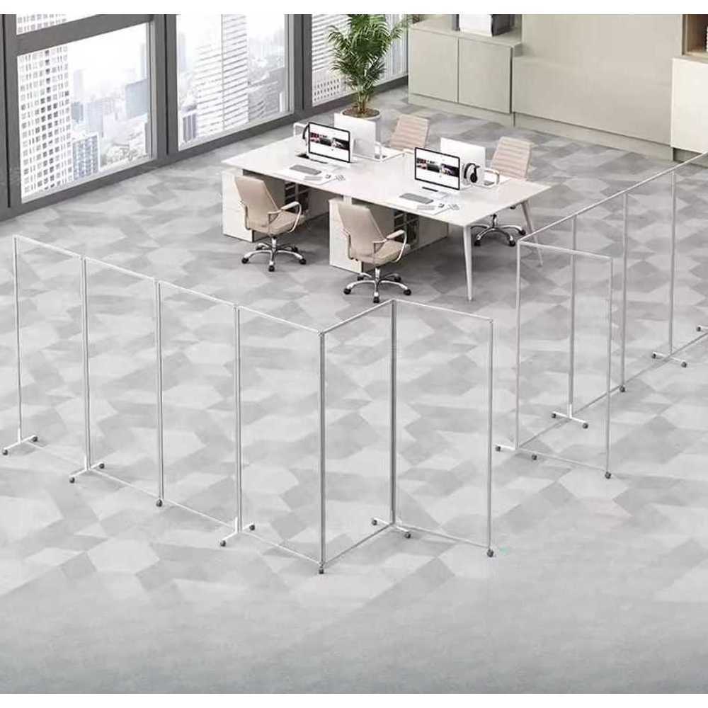사무용 아크릴 파티션 책상 칸막이 가림판 오피스 120x180cm 투명 2개 - 상세 이미지 3