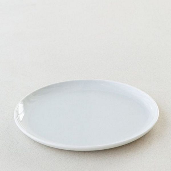 강백자 도자기 달 접시 흰색 백자 달 접시 플레이트 식기 - 상품 이미지