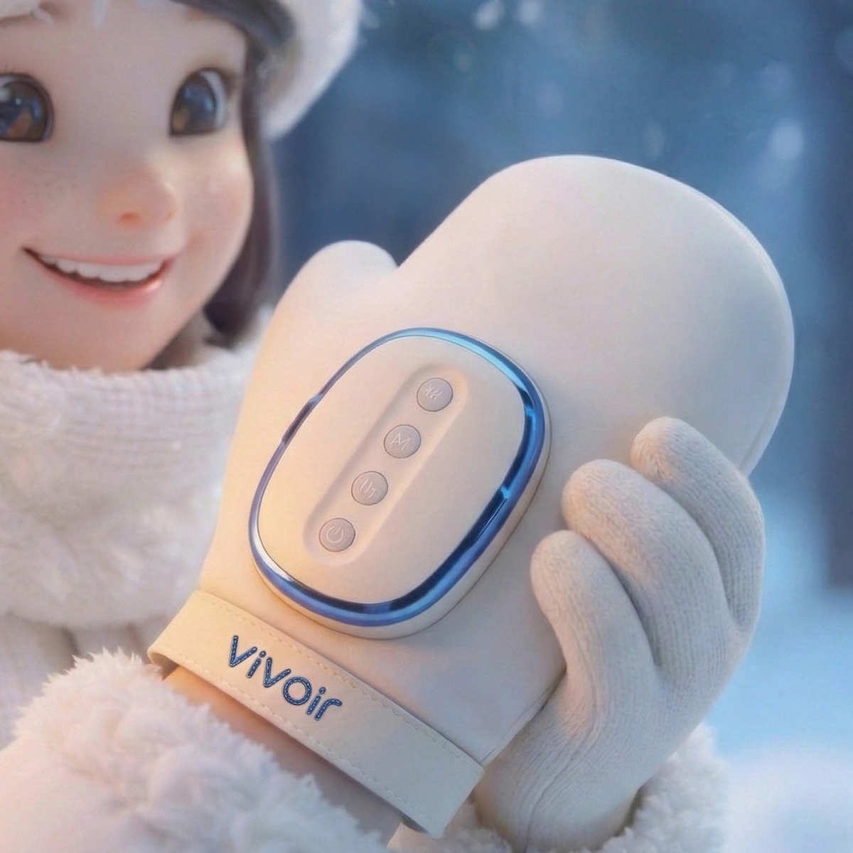 비브아 벙어리 장갑 손 마사지기 지압 온열찜질 안마기 제품 이미지