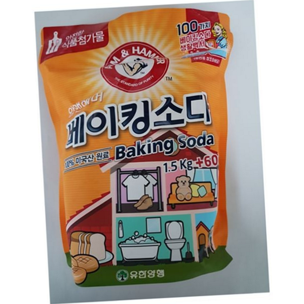 탈취용 베이킹 소다 다용도 식용 베이킹 소다 세정용 주방 1.5kg - 상품 이미지