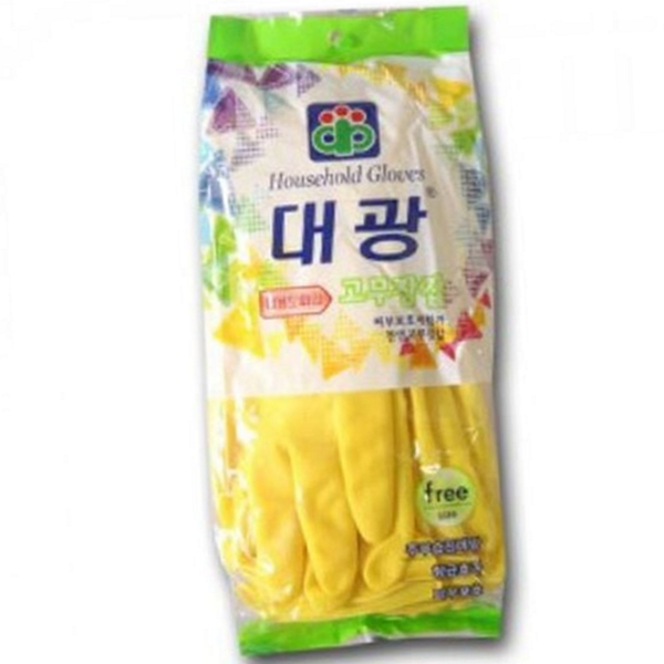 두꺼운 주방 고무 장갑 다목적 설거지 고무 장갑 빨래 청소 - 상품 이미지