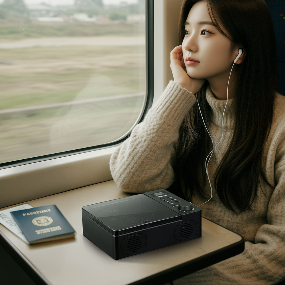 브리츠 BZ-YM10 블랙 포터블 CD플레이어 라디오 블루투스 스피커 출력 2.4W - 상세 이미지 4