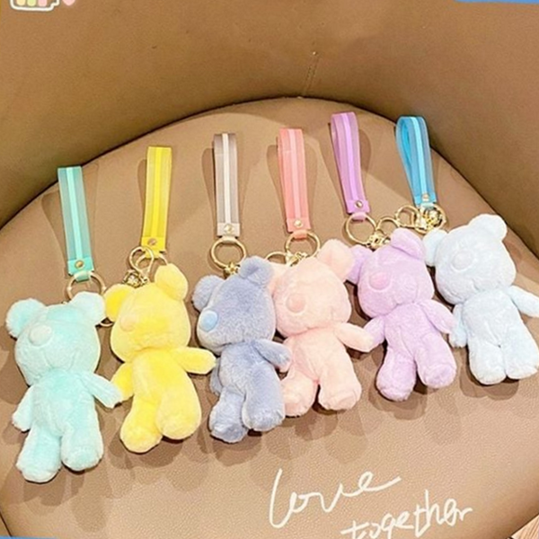 귀여운 곰인형 키링 테디베어 곰돌이 키링 자동차 백팩 - 메인 이미지