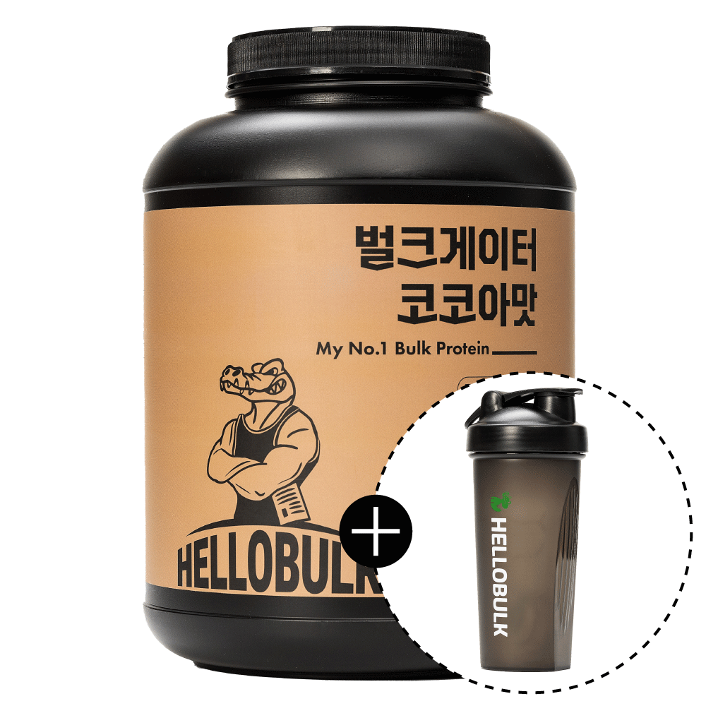 헬로벌크 벌크게이터 단백질 쉐이크 식사대용 게이너 살찌는보충제 벌크업 코코아맛, 4kg, 1개 - 메인 이미지