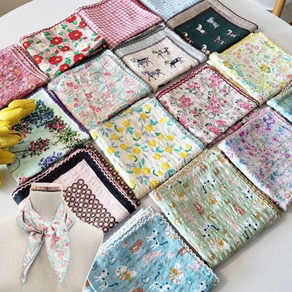 쁘띠 면 스카프 가방 미니 스카프 여성 봄