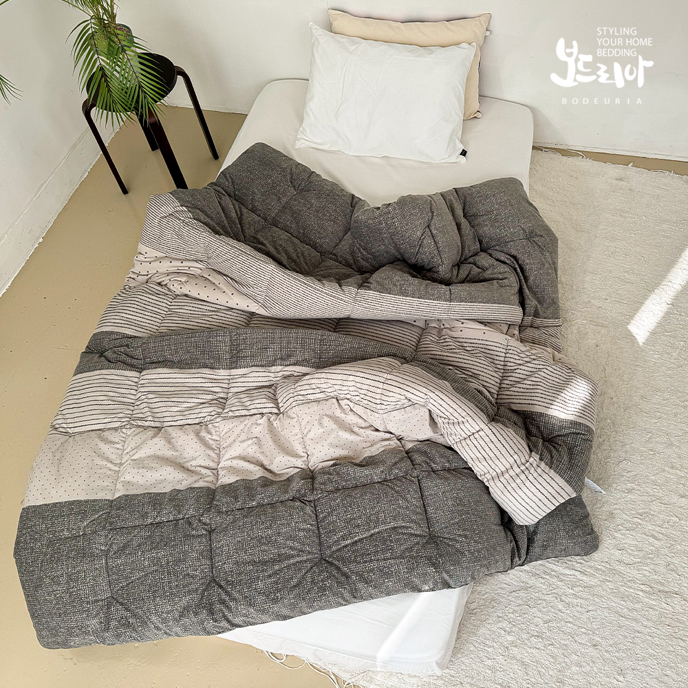 보드리아 1+1 데이나 겨울 먼지없는 극세사 싱글 차렵이불 S 두꺼운 겨울이불