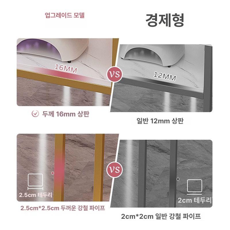 네일 테이블 1인샵 시술 책상 뷰티샵 수납 데스크 - 상세 이미지 2