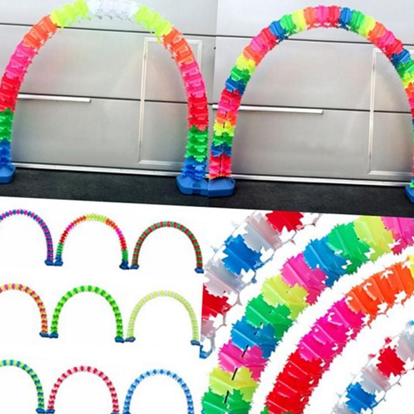 집 행사용 가랜드 이벤트 pvc 가랜드 무지개 아치 - 상품 이미지