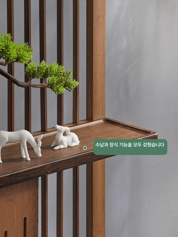 나무 파티션 거실 칸막이 원목 현관 가벽 인테리어 식당 카페 - 상세 이미지 3