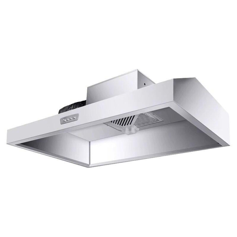상업용 스테인리스 후드 강력 흡입 주방 환풍기 포함 0.8m x 0.6m 단일 기본600W - 상품 이미지