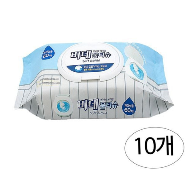 변기용 비데 물티슈 화장실 녹는 물티슈