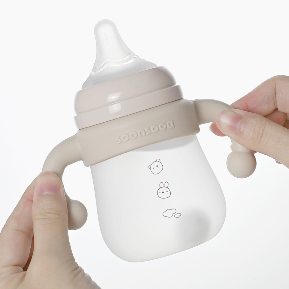 순수아 실리콘 코팅 유리젖병 젖꼭지-160 / 240ml 이미지 7