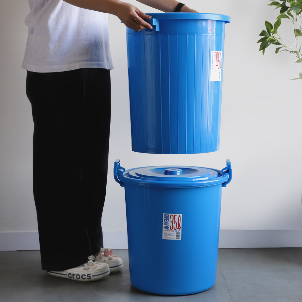 업소용쓰레기통 만능용기 다용도 휴지통 25L 30L 35L 45L - 상세 이미지 3