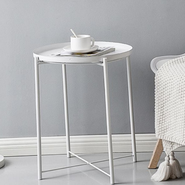다용도 철제 사이드 테이블 라운드 원형 사이드 테이블 침실 협탁